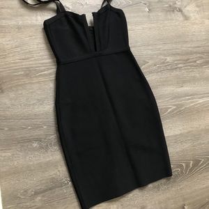 V neck little black dress-small